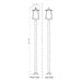 Z-Lite Rainer Outdoor Post Mounted Fixture Black 4 Light 5015PHBS-536P-BK | theLightShop