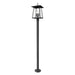 Z-Lite Rainer Outdoor Post Mounted Fixture Black 4 Light 5015PHBS-536P-BK | theLightShop