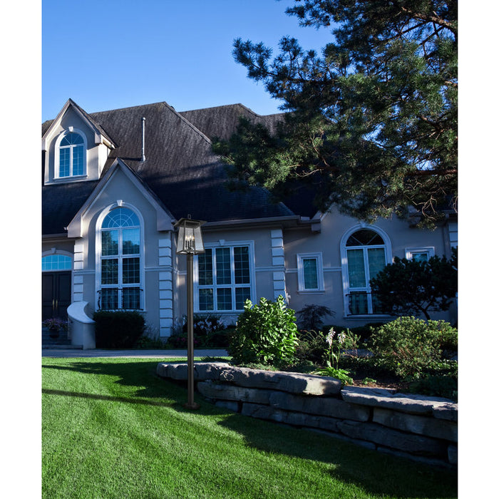 Z-Lite Rainer Outdoor Post Mounted Fixture Black 4 Light 5015PHBS-536P-BK | theLightShop