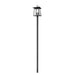 Z-Lite Rainer Outdoor Post Mounted Fixture Black 5 Light 5015PHXLR-5009P120-B | theLightShop