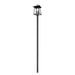 Z-Lite Rainer Outdoor Post Mounted Fixture Black 5 Light 5015PHXLR-5009P120-B | theLightShop