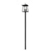 Z-Lite Rainer Outdoor Post Mounted Fixture Black 5 Light 5015PHXLR-5009P96-BK | theLightShop
