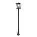 Z-Lite Rainer Outdoor Post Mounted Fixture Black 5 Light 5015PHXLR-5011P-BK | theLightShop