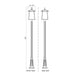 Z-Lite Rainer Outdoor Post Mounted Fixture Black 5 Light 5015PHXLR-5011P-BK | theLightShop