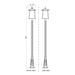 Z-Lite Rainer Outdoor Post Mounted Fixture Black 5 Light 5015PHXLR-519P-BK | theLightShop