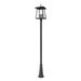 Z-Lite Rainer Outdoor Post Mounted Fixture Black 5 Light 5015PHXLR-519P-BK | theLightShop