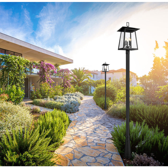 Z-Lite Rainer Outdoor Post Mounted Fixture Black 5 Light 5015PHXLR-519P-BK | theLightShop