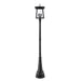 Z-Lite Rainer Outdoor Post Mounted Fixture Black 5 Light 5015PHXLR-564P-BK | theLightShop