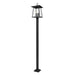 Z-Lite Rainer Outdoor Post Mounted Fixture Black 5 Light 5015PHXLS-536P-BK | theLightShop