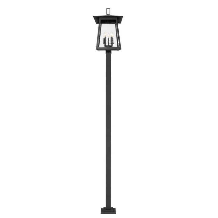 Z-Lite Rainer Outdoor Post Mounted Fixture Black 5 Light 5015PHXLS-536P-BK | theLightShop