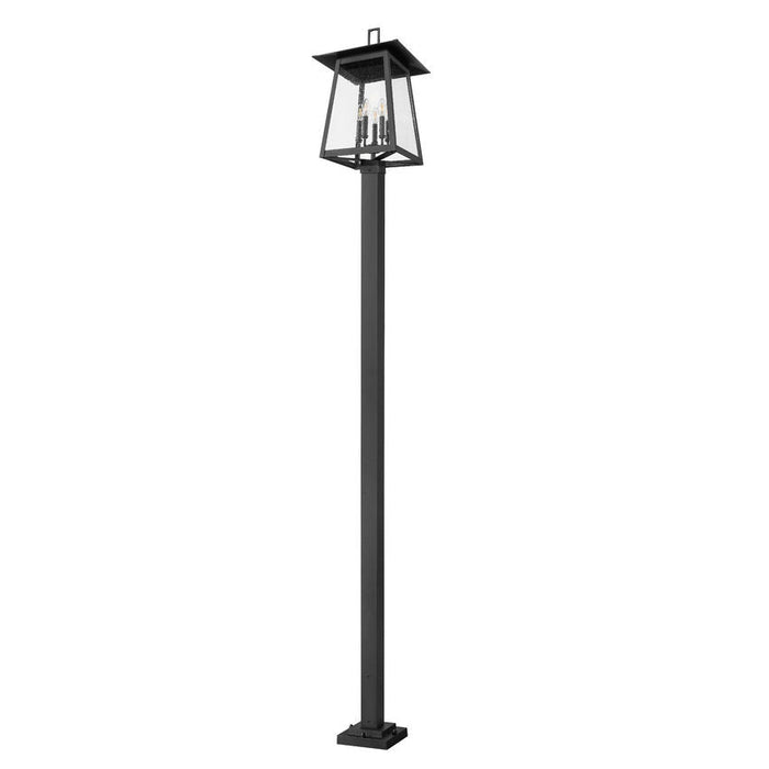 Z-Lite Rainer Outdoor Post Mounted Fixture Black 5 Light 5015PHXLS-536P-BK | theLightShop