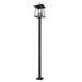 Z-Lite Rainer Outdoor Post Mounted Fixture Black 5 Light 5015PHXLS-536P-BK | theLightShop