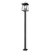 Z-Lite Rainer Outdoor Post Mounted Fixture Black 5 Light 5015PHXLS-536P-BK | theLightShop