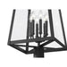 Z-Lite Rainer Outdoor Post Mounted Fixture Black 6 Light 5015PHXXLR-5010P-BK | theLightShop