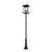 Z-Lite Rainer Outdoor Post Mounted Fixture Black 6 Light 5015PHXXLR-511P-BK | theLightShop