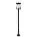 Z-Lite Rainer Outdoor Post Mounted Fixture Black 6 Light 5015PHXXLR-511P-BK | theLightShop