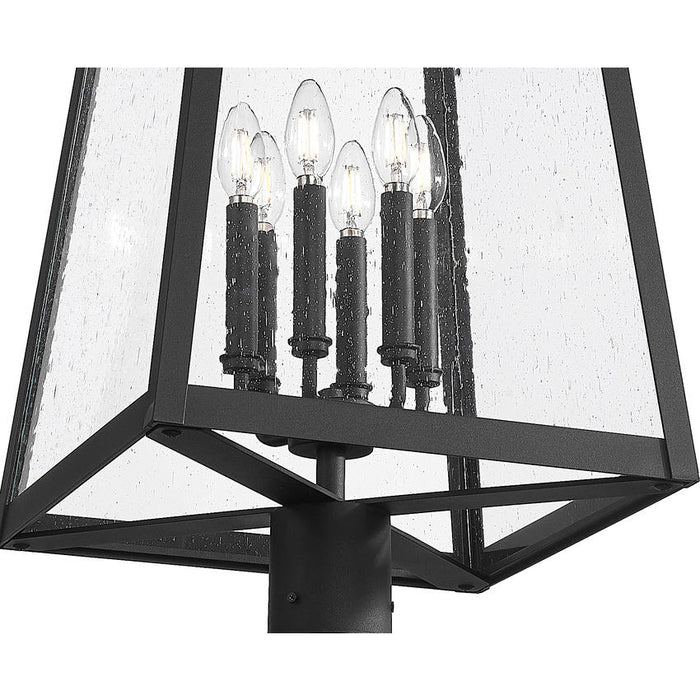 Z-Lite Rainer Outdoor Post Mounted Fixture Black 6 Light 5015PHXXLR-511P-BK | theLightShop