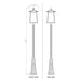 Z-Lite Rainer Outdoor Post Mounted Fixture Black 6 Light 5015PHXXLR-511P-BK | theLightShop