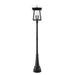 Z-Lite Rainer Outdoor Post Mounted Fixture Black 6 Light 5015PHXXLR-564P-BK | theLightShop