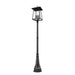 Z-Lite Rainer Outdoor Post Mounted Fixture Black 6 Light 5015PHXXLR-564P-BK | theLightShop