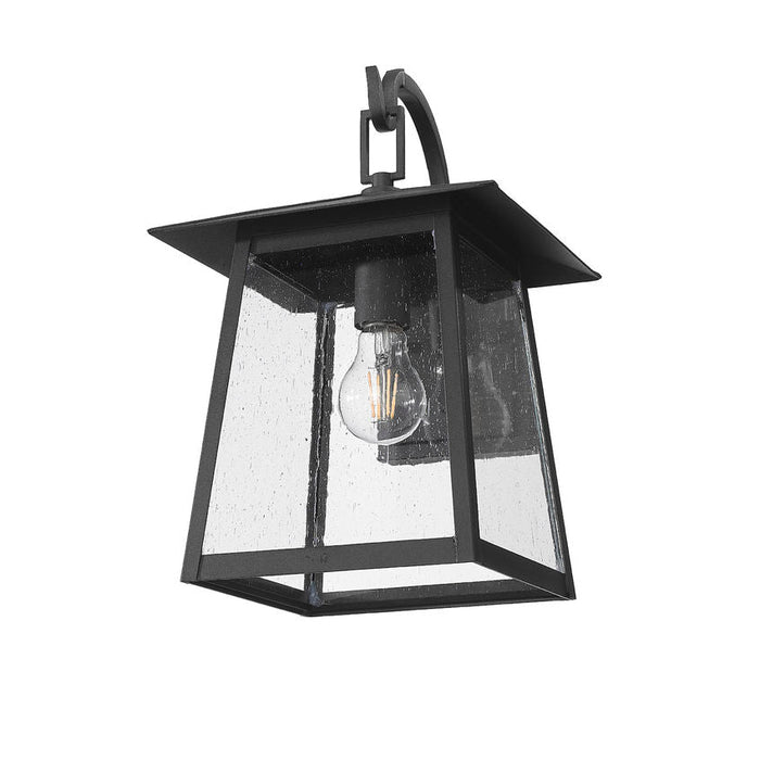 Z-Lite Rainer Outdoor Wall Sconce Black 1 Light 5015S-BK | theLightShop