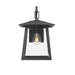 Z-Lite Rainer Outdoor Wall Sconce Black 1 Light 5015S-BK | theLightShop