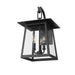 Z-Lite Rainer Outdoor Wall Sconce Black 3 Light 5015M-BK | theLightShop