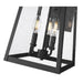 Z-Lite Rainer Outdoor Wall Sconce Black 3 Light 5015M-BK | theLightShop