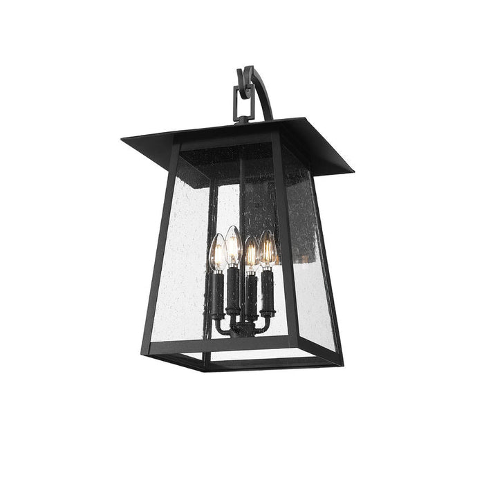 Z-Lite Rainer Outdoor Wall Sconce Black 4 Light 5015B-BK | theLightShop