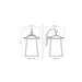 Z-Lite Rainer Outdoor Wall Sconce Black 4 Light 5015B-BK | theLightShop
