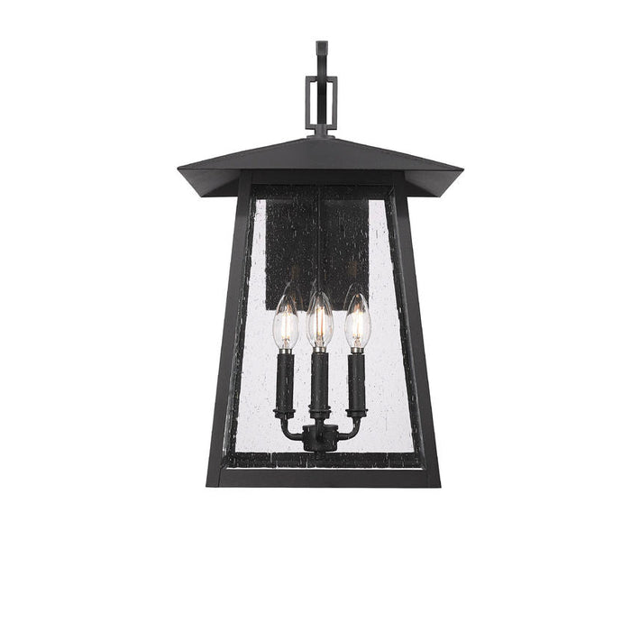 Z-Lite Rainer Outdoor Wall Sconce Black 4 Light 5015B-BK | theLightShop