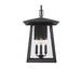 Z-Lite Rainer Outdoor Wall Sconce Black 4 Light 5015B-BK | theLightShop
