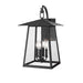 Z-Lite Rainer Outdoor Wall Sconce Black 4 Light 5015B-BK | theLightShop