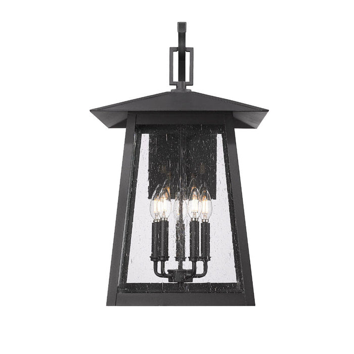 Z-Lite Rainer Outdoor Wall Sconce Black 5 Light 5015XL-BK | theLightShop
