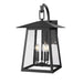 Z-Lite Rainer Outdoor Wall Sconce Black 5 Light 5015XL-BK | theLightShop