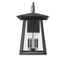 Z-Lite Rainer Outdoor Wall Sconce Black 6 Light 5015XXL-BK | theLightShop