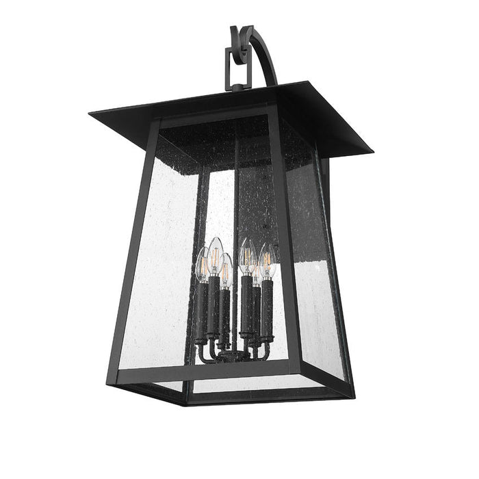 Z-Lite Rainer Outdoor Wall Sconce Black 6 Light 5015XXL-BK | theLightShop