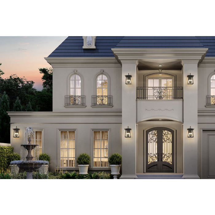Z-Lite Rainer Outdoor Wall Sconce Black 6 Light 5015XXL-BK | theLightShop