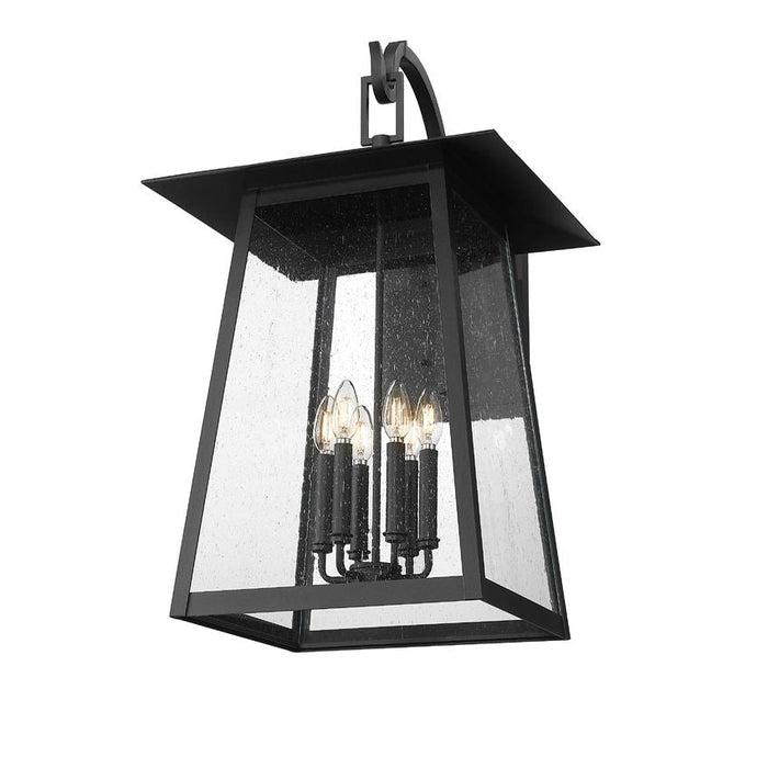 Z-Lite Rainer Outdoor Wall Sconce Black 6 Light 5015XXL-BK | theLightShop