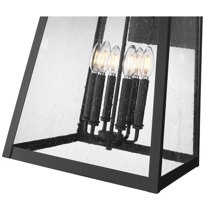 Z-Lite Rainer Outdoor Wall Sconce Black 6 Light 5015XXL-BK | theLightShop