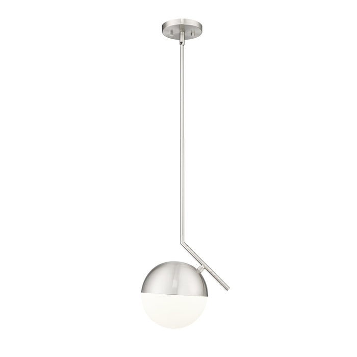 Z-Lite Realm Sphere 1 Light 11’’ Pendant - Brushed Nickel