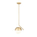 Z-Lite Realm Sphere 1 Light 11’’ Pendant - Modern Gold