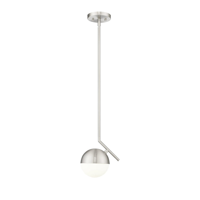 Z-Lite Realm Sphere 1 Light 8’’ Pendant - Brushed Nickel