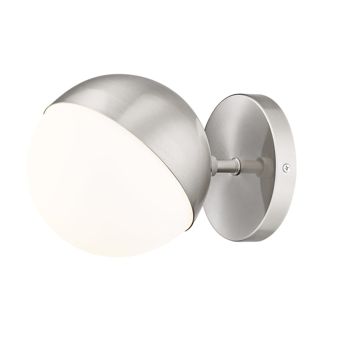 Z-Lite Realm Sphere 1 Light Wall Sconce - Brushed Nickel