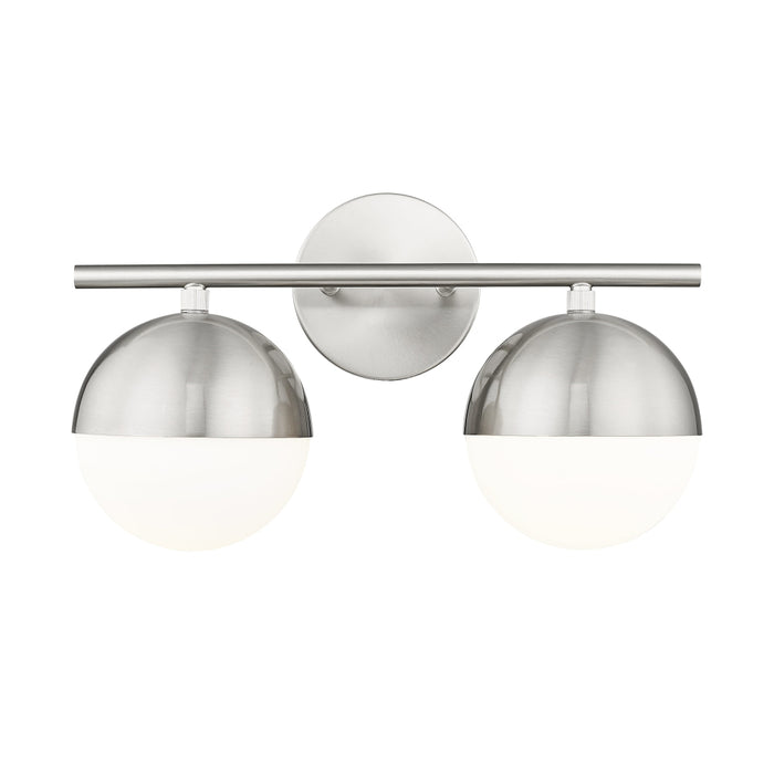 Z-Lite Realm Sphere 2 Light Vanity Light - Brushed Nickel