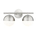Z-Lite Realm Sphere 2 Light Vanity Light - Brushed Nickel