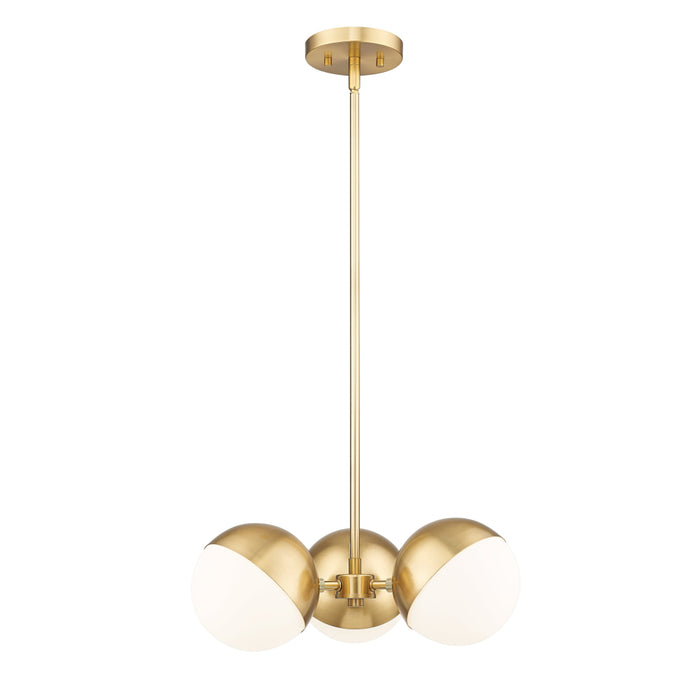 Z-Lite Realm Sphere 3 Light Chandelier - Modern Gold