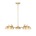 Z-Lite Realm Sphere 5 Light Chandelier - Modern Gold