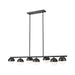 Z-Lite Realm Sphere 7 Light Linear Chandelier - Matte Black