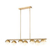 Z-Lite Realm Sphere 7 Light Linear Chandelier - Modern Gold